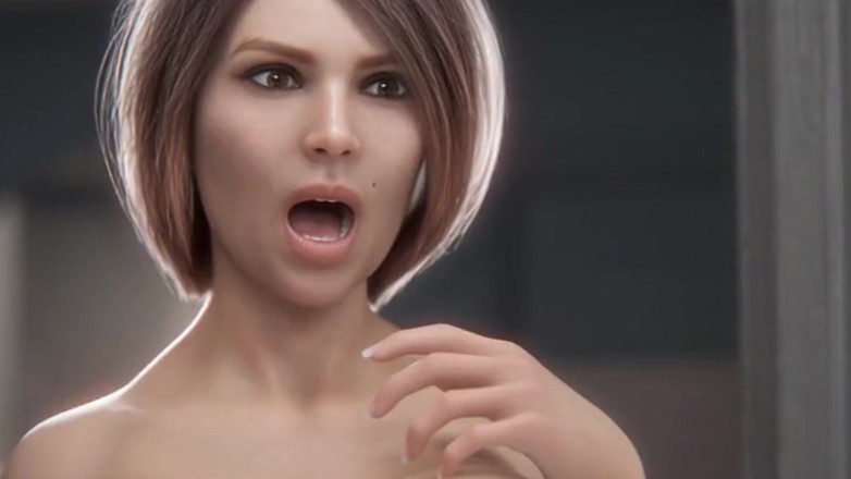 Hot sex game: Mu stiefmoeder neuken in de badkamer