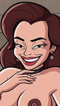 Ai Cartoon MILF drżące cycki