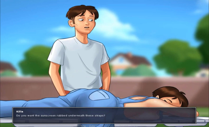 Hentai World: Summertime saga - seksi masaaj stoodent aur aanti