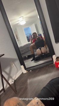 Sexy Blonde Slut Sucking Dick in the Mirror