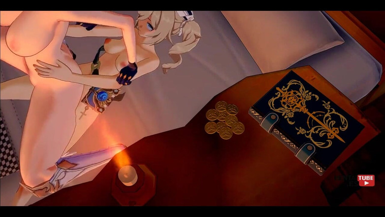 HentaiTubes: Genshin-impact Hentai Futanari, Barbara en Jean zijn te zien in...