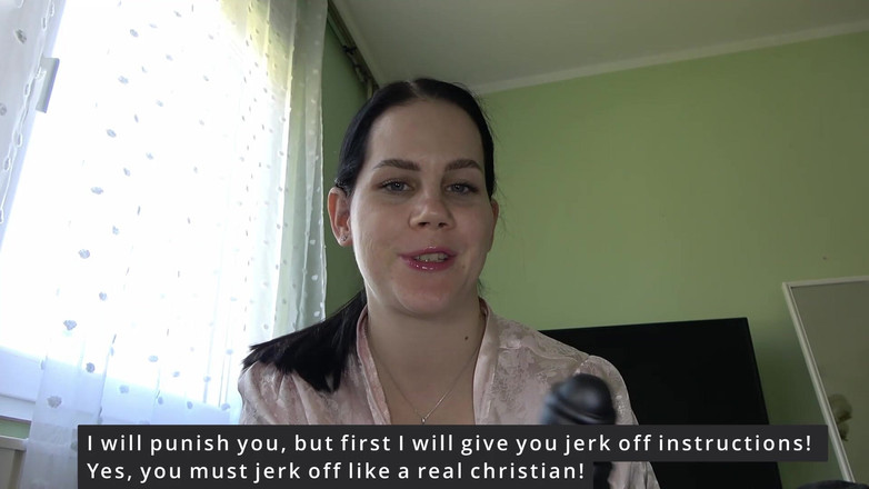 Anna Sky: Heiße religiöse MILf anna gibt stiefsohn-footjob