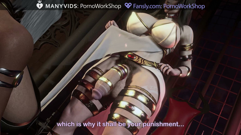 FutaPornoWorkshop: Futanari, Rough Sex with a Maid, a Black Transgender Girl