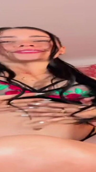 The Flowers of the Bra Look Perfect on My Nipples