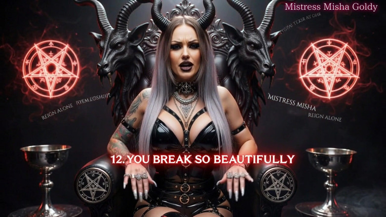 Goddess Misha Goldy: ゴールディブレイク。あなたのチンコはゴールディシズムの13法則を崇拝している