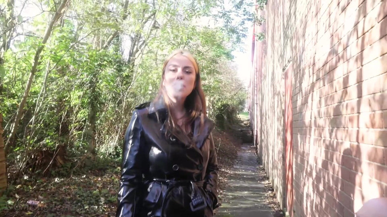 Domestic femdom: Using a Stranger as Her Ashtray