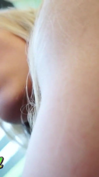 Beautiful Trans Blonde With Big Ass Handjob