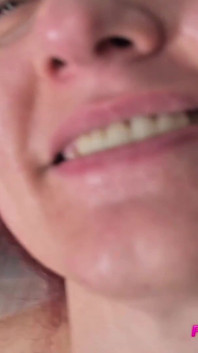 MILF Opened Mouth with Cumshot in It, She Says She Loves It and Swallow It