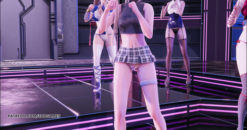 3D-Hentai Games: [MMD] Glide striptease Marie Rose Mai Shiranui Tamaki Kasumi doa...