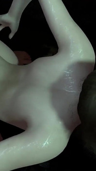 Sevimli esmer kız ellerini geri çekerek ayakta anal seks yapmayı seviyor: 3 boyutlu porno