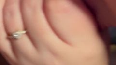 Amateur Handjob Suckig Footjob