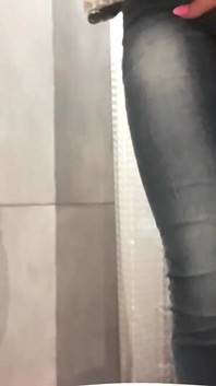 Desperate Pee in My Jeans and Pink High Heels