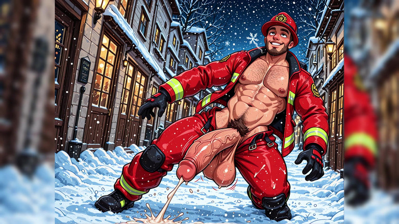 Erotic Man: Die heißesten feuerwehrleute nackt mit großen schwänzen