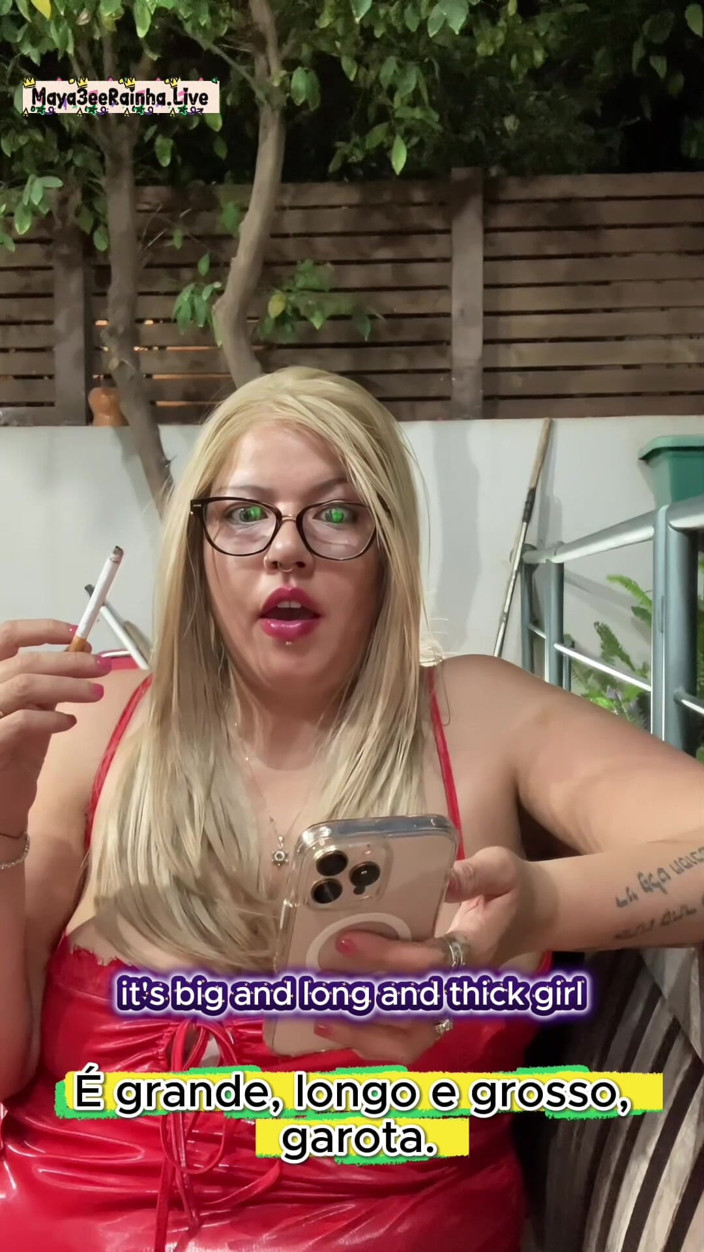 Goddess Maya3ee Rainha: 欲求不満なブラジルのBBWミルフ女神がプレイメイトのチンコ写真に最初に反応した