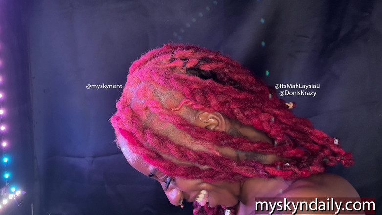 MySkyn Entertainment: Gardło koza dostaje dużego czarnego penisa