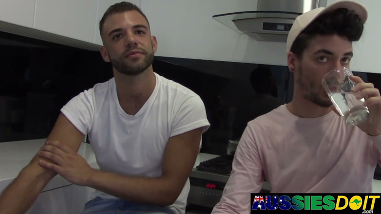 AussiesDoIt: Horny Australians Xavier and Lewis Please Each Others Cocks