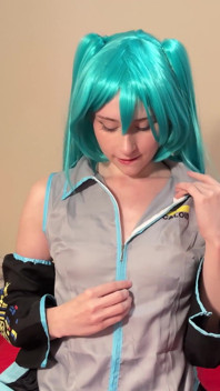 Miku Vocaloid - Pixie Tease - Coquete De Vestuario a Consolador Caliente Y Montada Anal