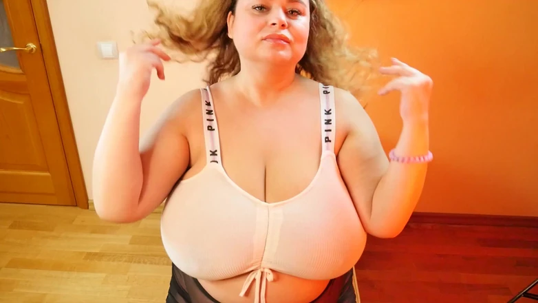Anna Katz: BBW See Through Top with Massive Boobs Inside