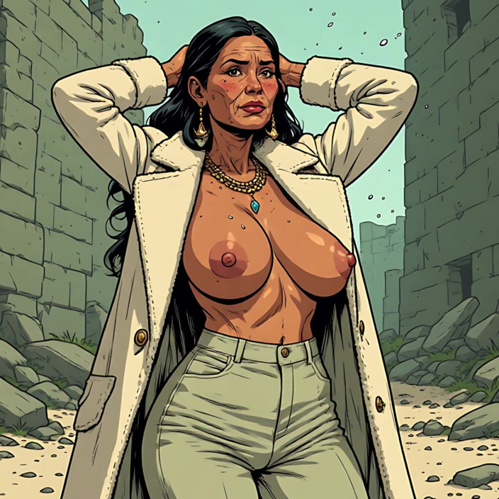 AI Porn: Komiksový styl Tits Out Art