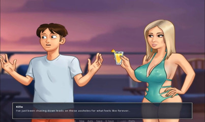Cartoon Play: Summertime Saga part 284 - si jalang bogel di kapal layar