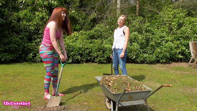 UKCuteGirl: Naughty Garden Girls Stripped and Humiliated by Boss