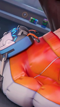 Tracer Overwatch - Blondýna s velkým zadkem touží po bbc, drsném deepthroat a análním creampie