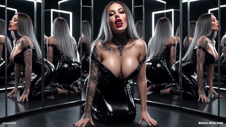Goddess Misha Goldy: Pengamatan Diri: Malam Ini Kamu Akan Onani Sambil Melihat Dirimu...