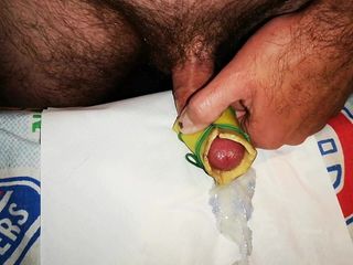 Cicci77 cum for you: Masturbation with Banana