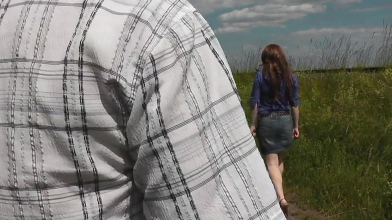 XXX-Platinum: Outside Outdoor Man Pisses, Beautiful Woman Holding Cock. Golden Rain....