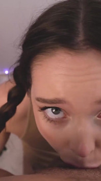 Blowjob with Lips in Red Lipstick