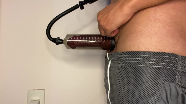 Greedy truck: Otrolig den utveckling min kuk hade på bara några minuters övningar,...