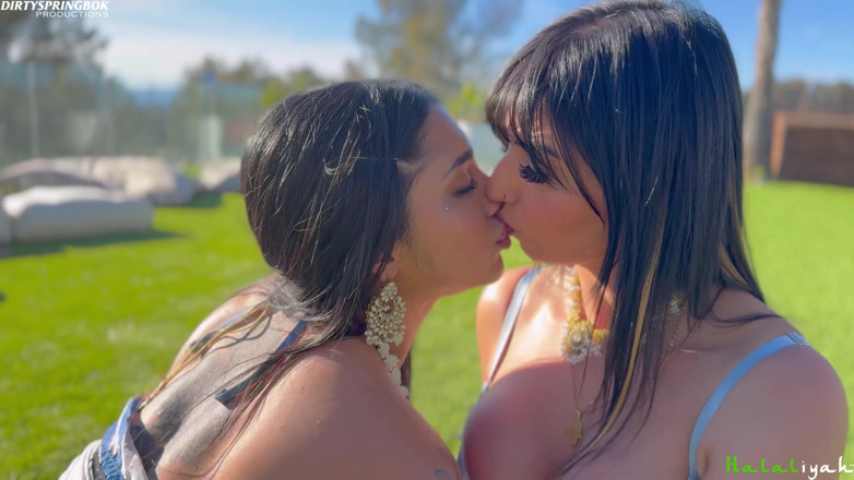 Aaliyah Yasin: 2 Horny Desi Babes Celebrate Eid Outdoors