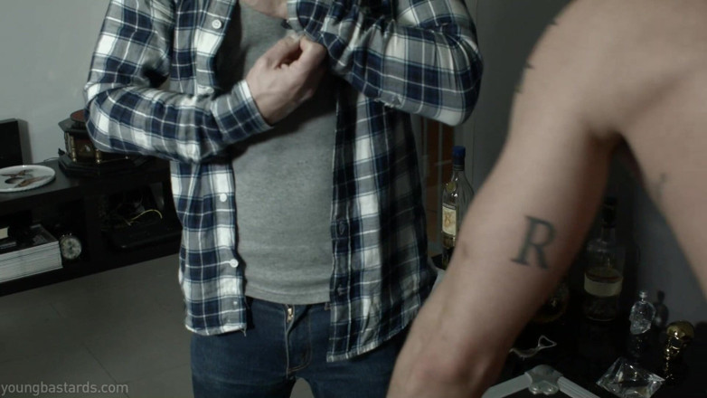 Young Bastards: Fuck Machine Master Josh Feeds Geo His Big Load