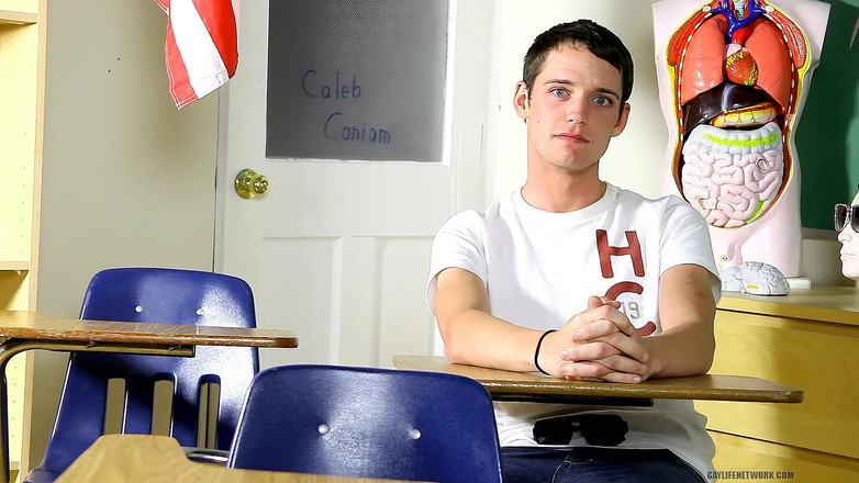 Teach Twinks: Дикая милашка Caleb Coniam в чате