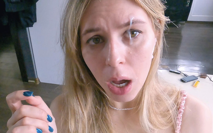 Milfetta: Fatti sborrare sulla tua faccia!!! sperma appeso dalle ciglia