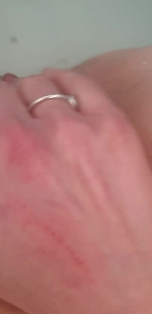 Wet and dirty: Bathroom relax for my pussy with dildo - closeup masturbation