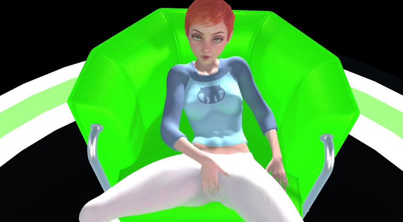 Wraith ward: Gwen Tennyson se caresse le clito Parodie hentai