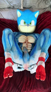 Sonic Fucks Himself with a Dildo