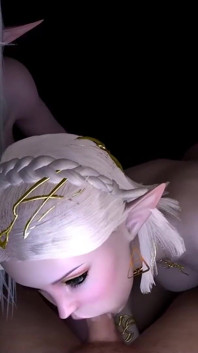 Sexy Elf Double Blowjob