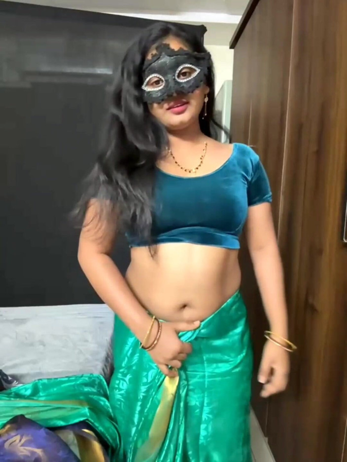 TeluguCouple901: Awek desi Telugu berkongkek dalam panggilan video