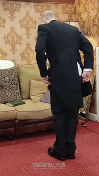 Tepid Tea Torment, Spanking, Tawsing and Dressage Cropping the Butler for Mediocre Service