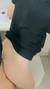 Cruising Thug Fucks Effeminate Gay Asshole Hard Bareback in Gas Station Bathroom, Cums Inside His Ass