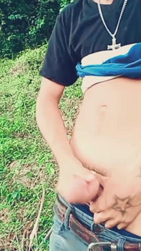 Masturbating Outdoors