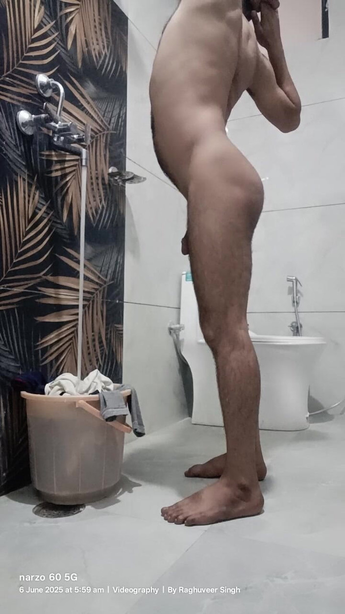 Rajasthani-old-lover: Masturbationsshow in der waschküche