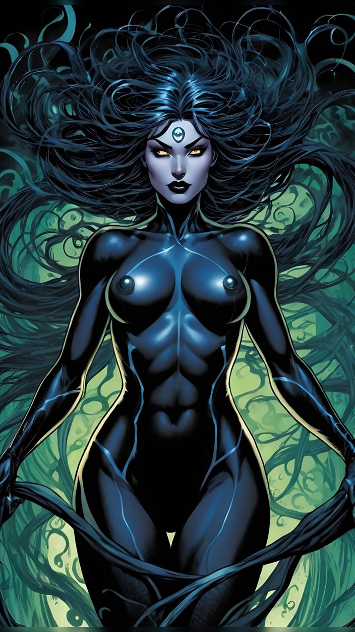 LustRender: Viento oscuro de la tempestad del velo desnudo