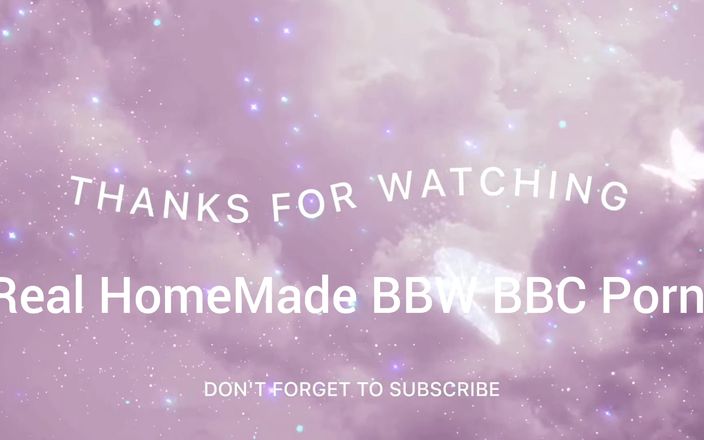 Real homemade BBW BBC porn: Grote zwarte lul vingert, slaand op mijn dikke voorovergebogen