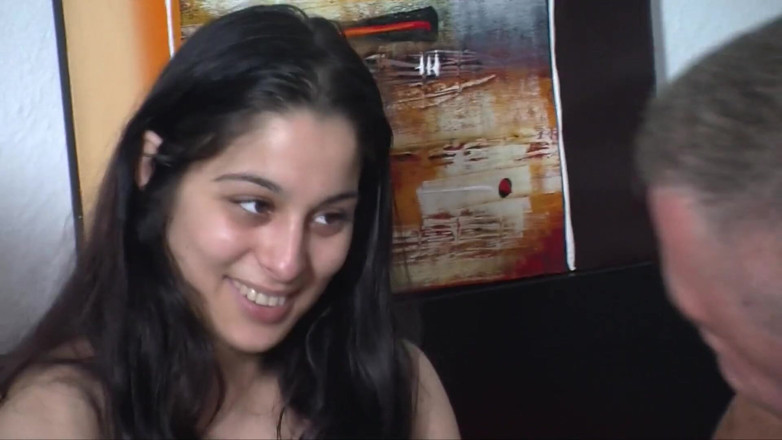 Swinger Friends Germany: Sweet young Turkish girl in front of the camera for...