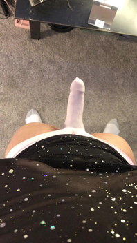 Swinging My Big Girl Cock Around