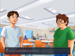Cartoon Play: Summertime saga parte 206 - tette piccole capelli blu