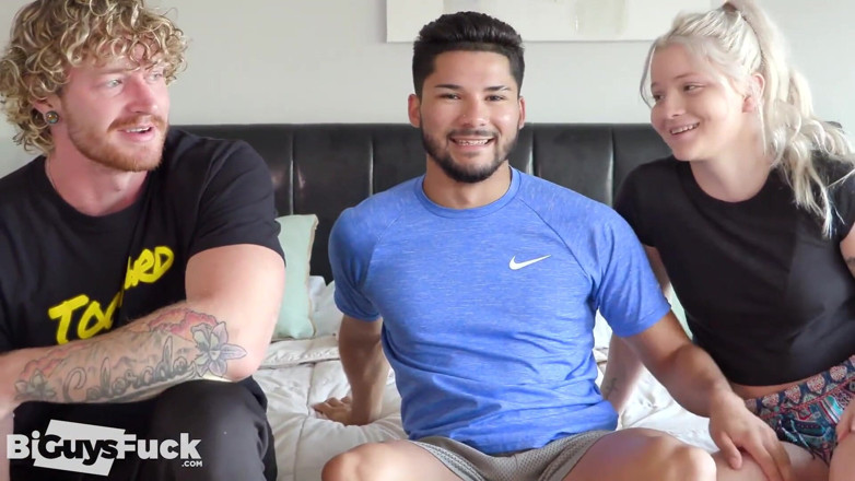 Bi Guys Fuck: Bisexual Piledriver Fuck. Hot Muscle Blonde Jock.